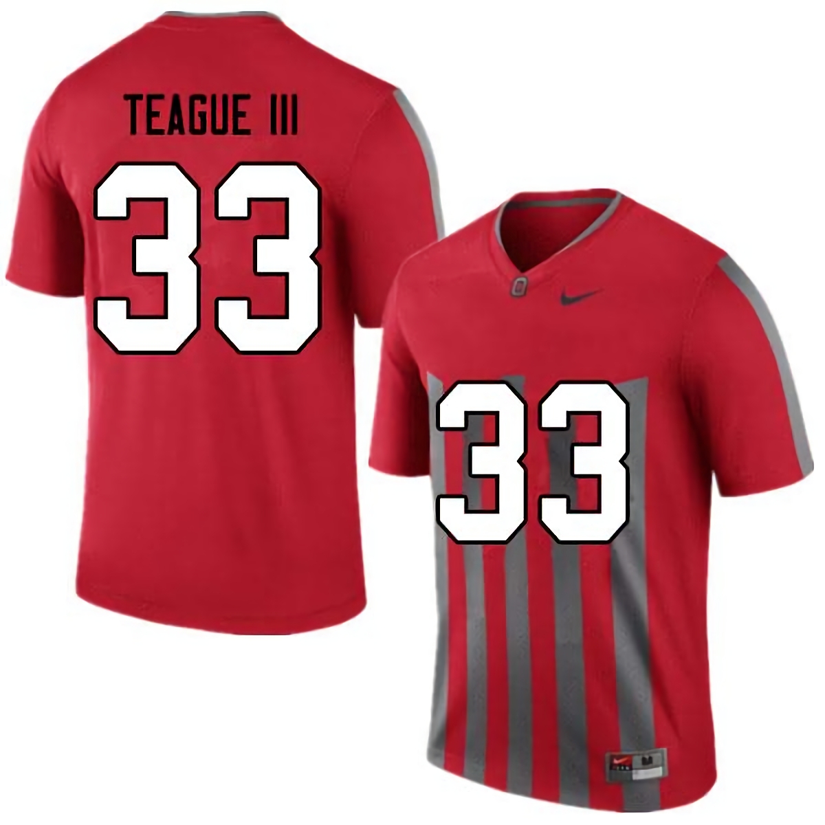 Master Teague III Ohio State Buckeyes Men's NCAA #33 Nike Retro College Stitched Football Jersey DZP2456ZO